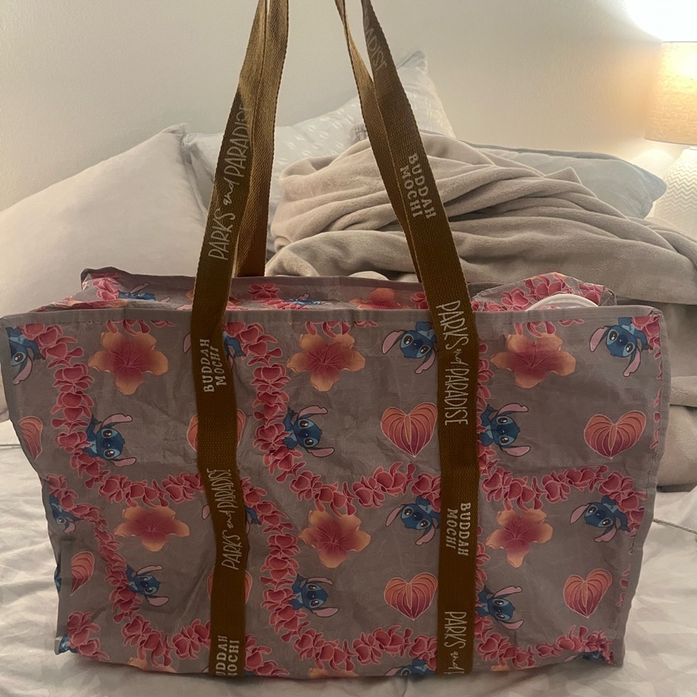 Buddah Mochi X Disney Parks Stitch & Paradise Tote Bag l Made in Hawaii